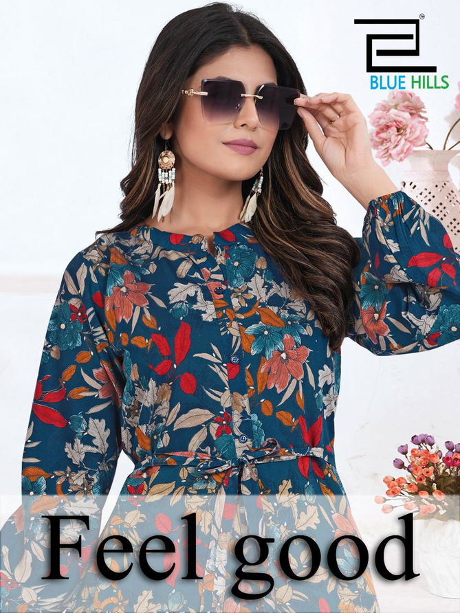 Feel Good By Blue Hills Modal Printed Gown Catalog